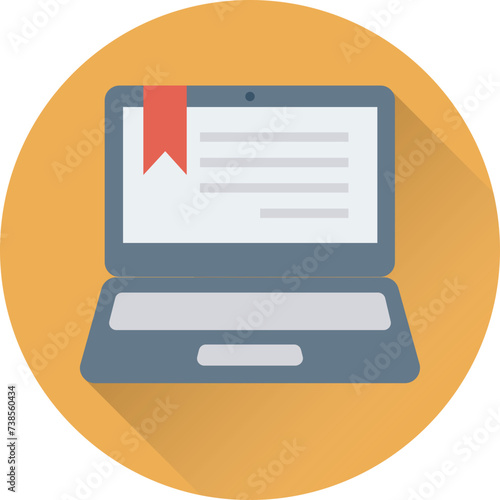 An online certificate flat design 