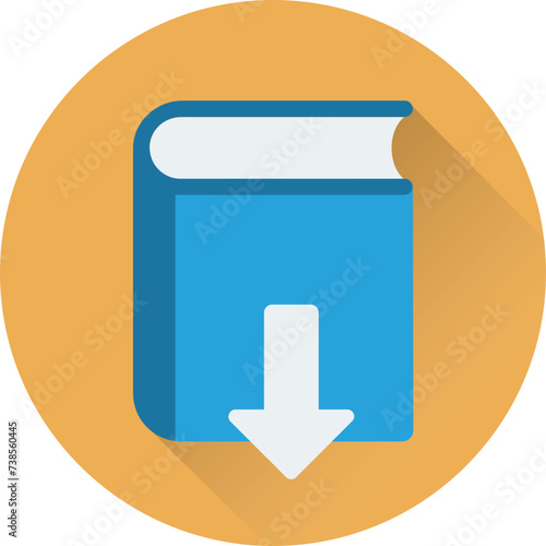 An icon of download book