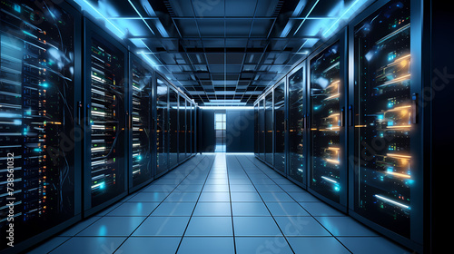 Data center server room