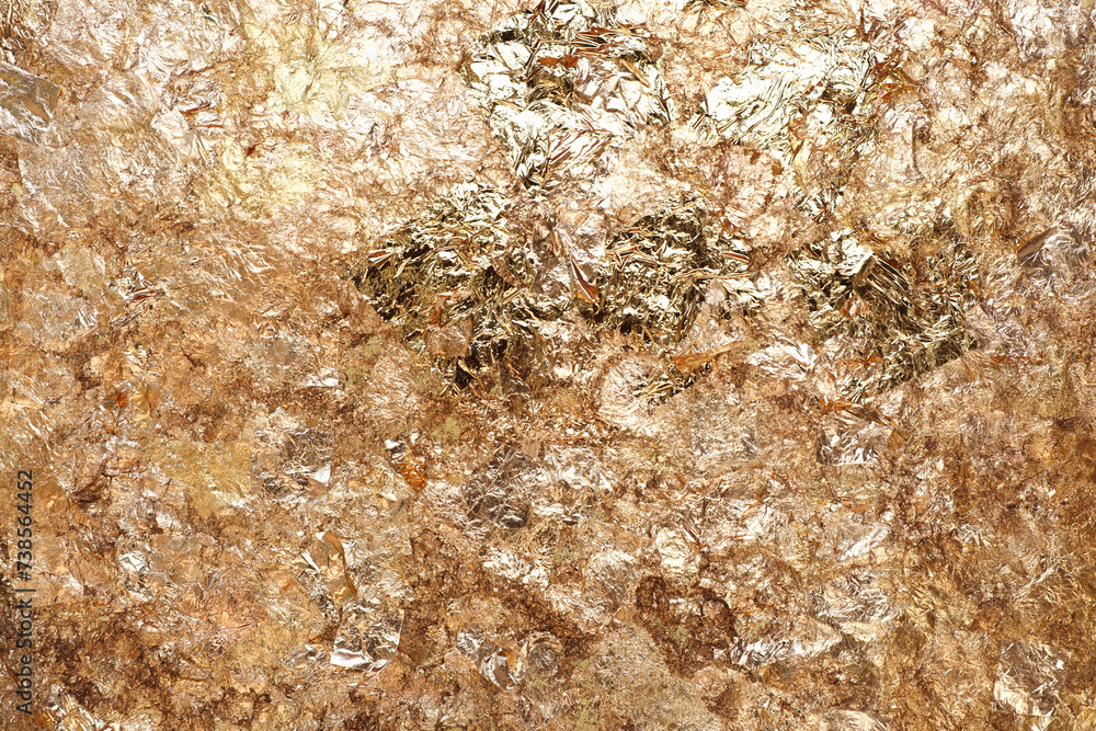 Gold leaf texture or background. Texture of the gold leaf gilded on buddha. Gold leaf texture or background. Texture of the gold leaf gilded on buddha.