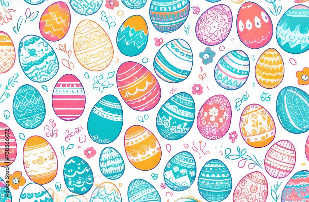 Background of colorful easter eggs Background of colorful easter eggs