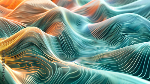 Flowing wave background