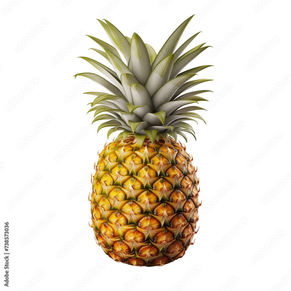 Fototapeta premium pineapple isolated on transparent background