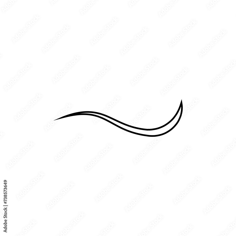 Swishes vector icon. Swashes illustration sign. Swoops symbol. Aroma logo. Swishes vector icon. Swashes illustration sign. Swoops symbol. Aroma logo.