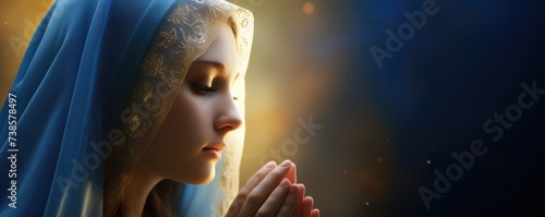 holy picture of virgin mary photo