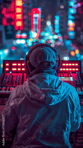 Pop podcasts music streaming converge in cyberpunk soundscapes