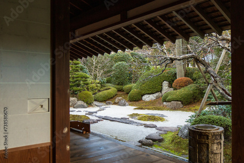 stone japanese garden, karesansui, zen, buddhism, japanese culture