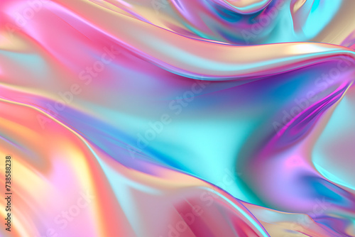 Abstract holographic iridescent background