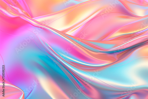 Abstract holographic iridescent background