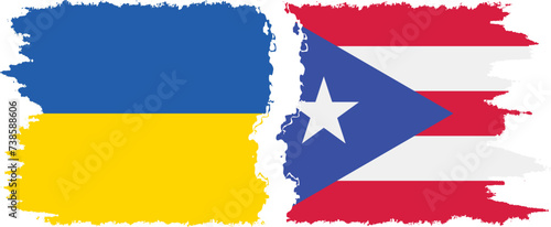 Puerto Rico and Ukraine grunge flags connection vector Free Download Puerto Rico and Ukraine grunge flags connection vector - GFXLoad