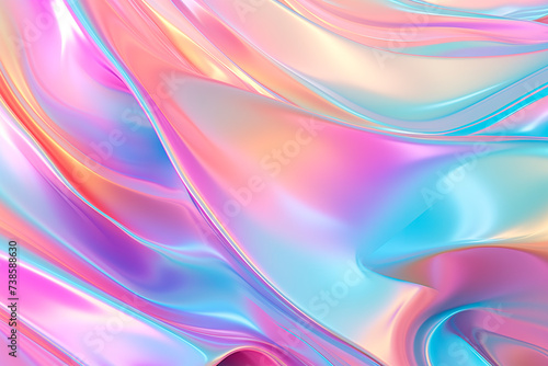 Abstract holographic iridescent background