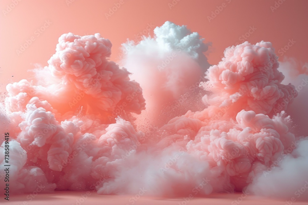 cloud background with white smoke. Generative AI. cloud background with white smoke. Generative AI.