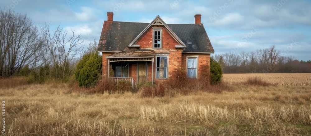 Rural house left empty. Rural house left empty.