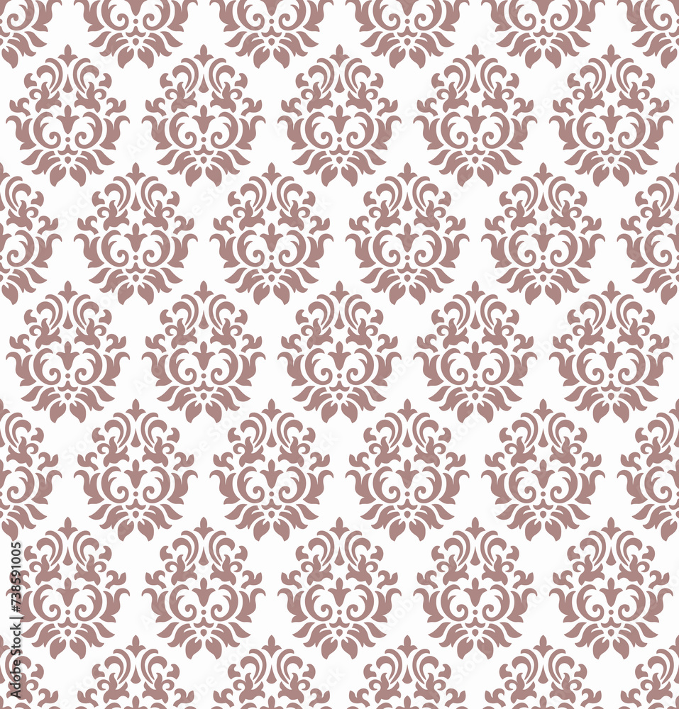 Seamless abstract floral pattern. Retro damask vector wallpaper. Seamless abstract floral pattern. Retro damask vector wallpaper.