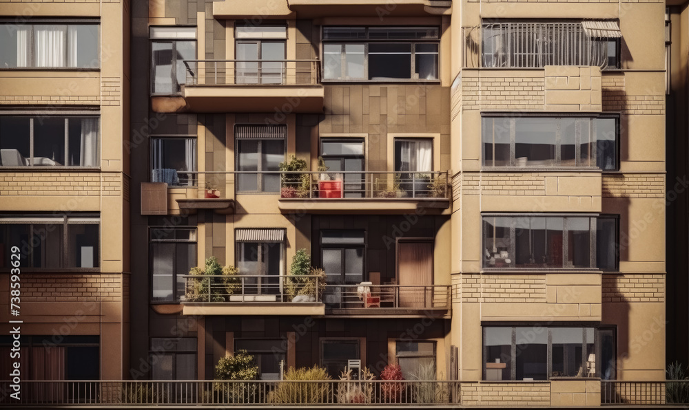 People stand on balconies in residential building in Berlin Germany on Monday Nov. 9 2020. People stand on balconies in residential building in Berlin Germany on Monday Nov. 9 2020.