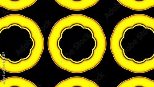 Kaleidoscope gold Art Design Abstract Background photo