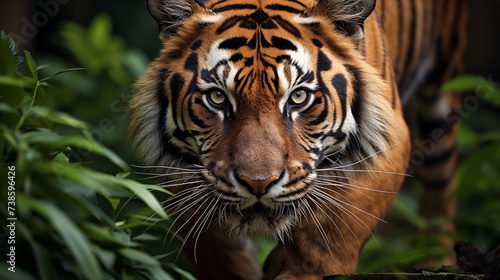 Close up of a tiger in jungle