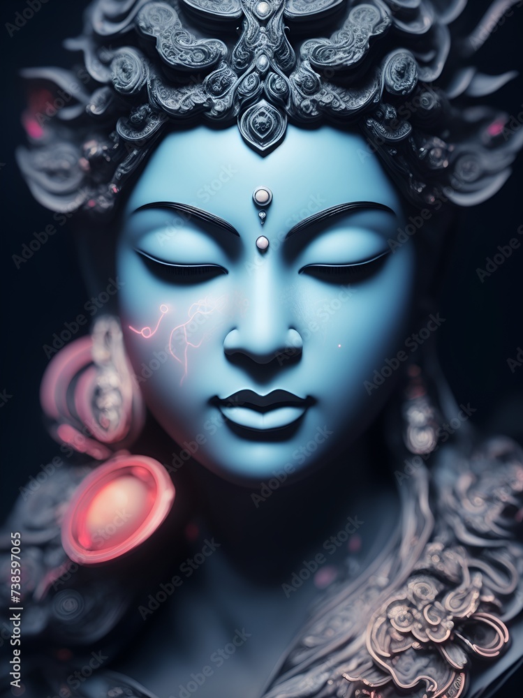 Buddha portrait, god statue. Fashionable background for design projects. Illustrations created using artificial intelligence. Illustrations and Clip Art AI generated. Buddha portrait, god statue. Fashionable background for design projects. Illustrations created using artificial intelligence. Illustrations and Clip Art AI generated.