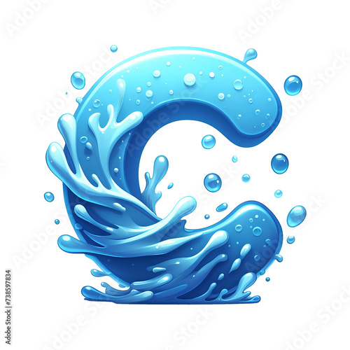 Wallpaper Mural C with cartoon water style Torontodigital.ca