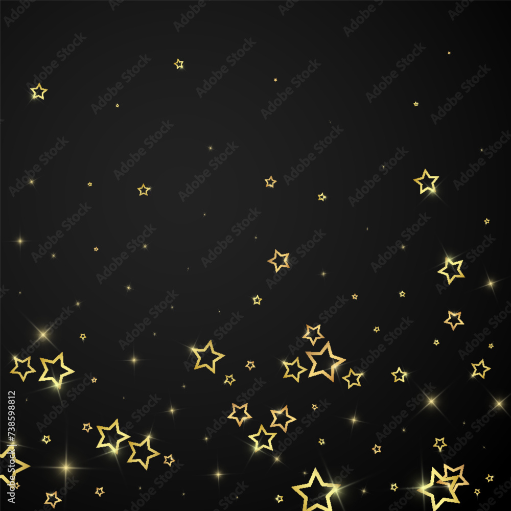 Starry night fairy tale background.