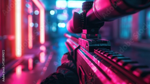 First-person shooter game screenshot
