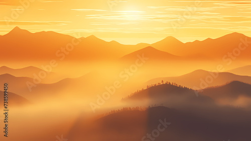 sunrise natural scenery