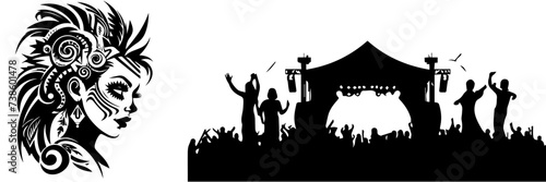 tribal wolf tribal tattoo