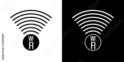 WIFI icon Linear And Filled. Isolate Wifi Icon. Vector illustration.