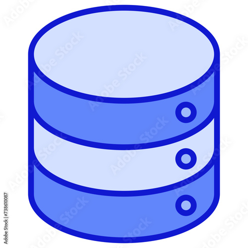 Data storage Blue Icon