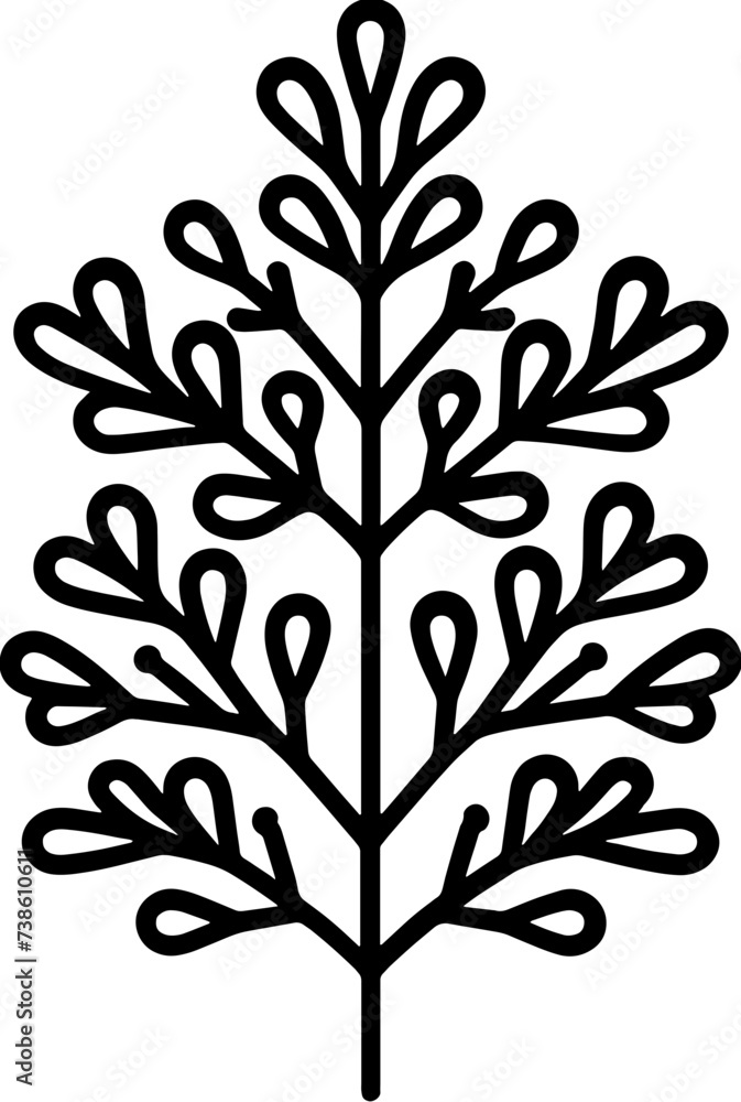 Obraz premium Halophytaceae Plant icon 7