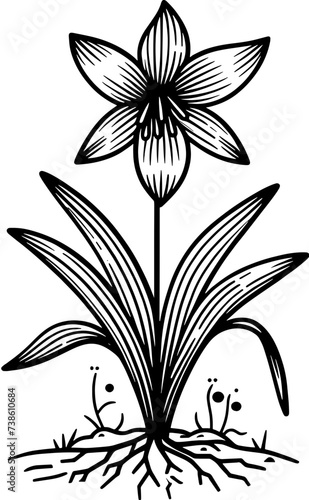 Fototapeta Naklejka Na Ścianę i Meble -  Haemodoraceae Plant icon 5