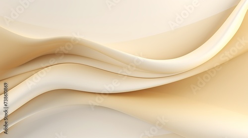 Golden lines luxury on cream color background. elegant realistic paper cut style 3d. Vector illustration about soft and beautiful feeling