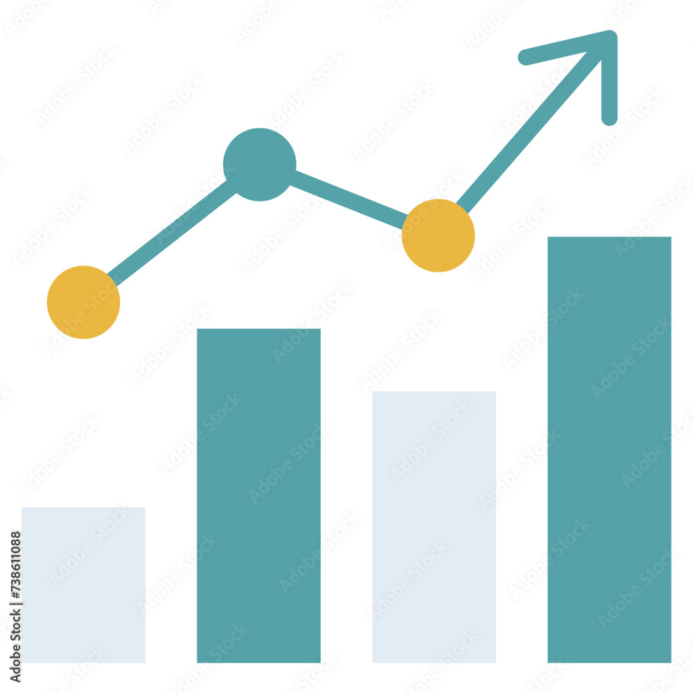 Graph Flat Icon Graph Flat Icon