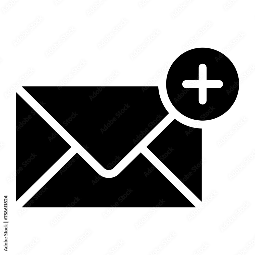 add mail icon, envelope with plus sign icon add mail icon, envelope with plus sign icon