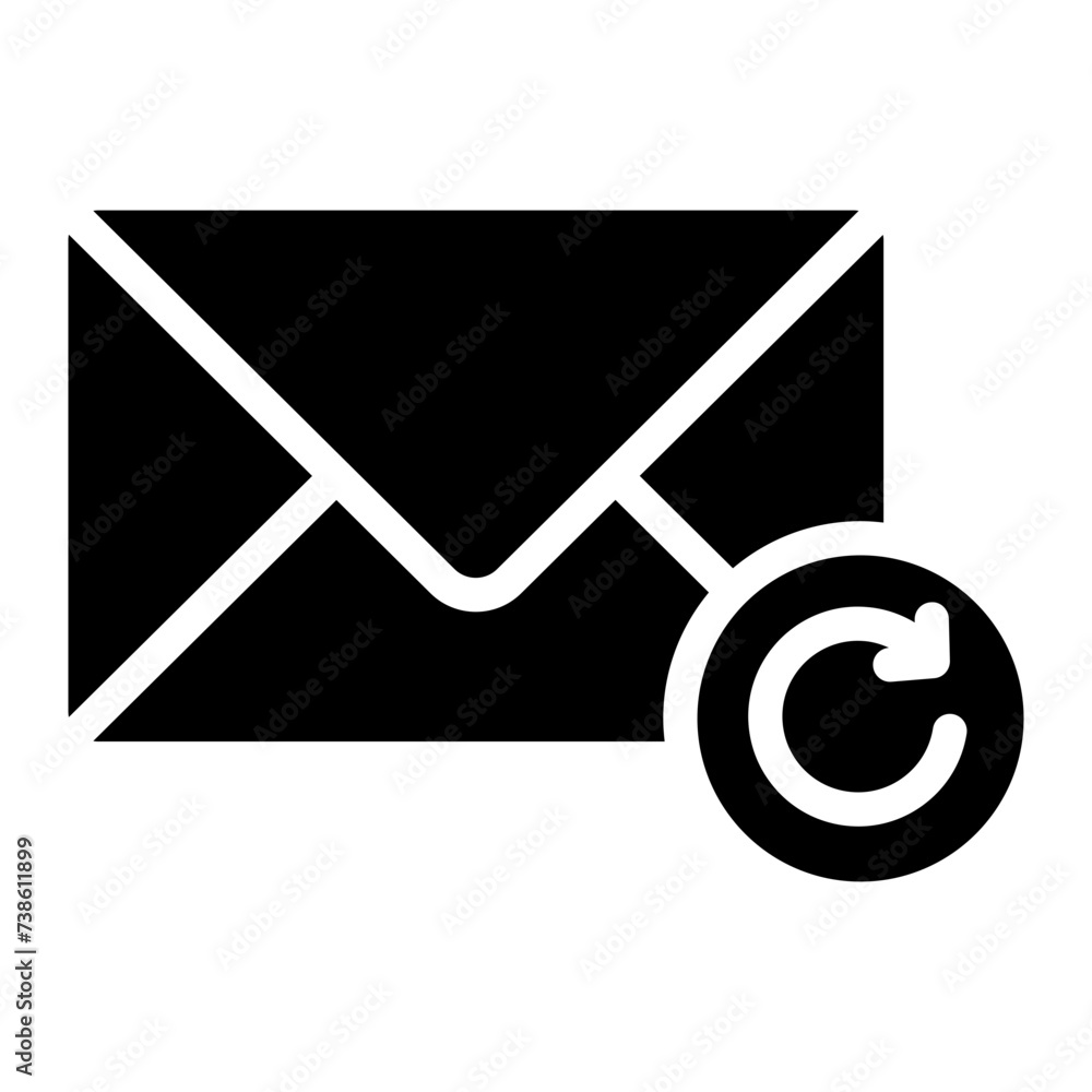 resend icon. Thin linear resend, post, send icon resend icon. Thin linear resend, post, send icon
