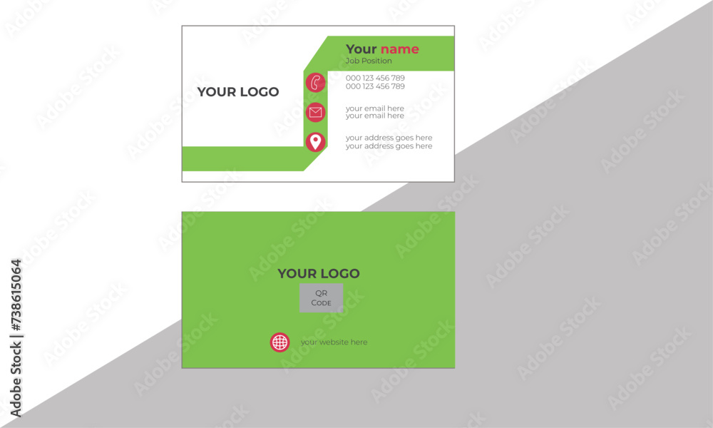  Stylish and modern Vector  business card illustration