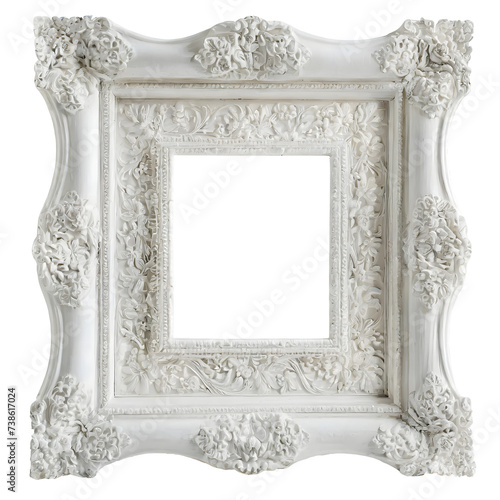 Photographie Vintage plaster and classic frame. Stylish baroque frame