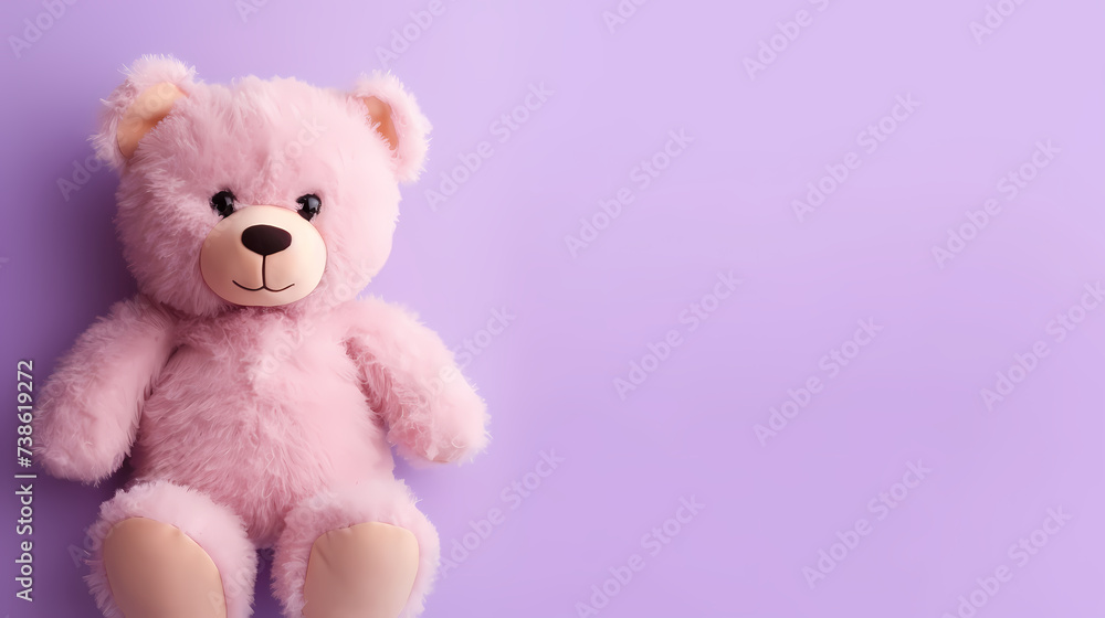 Toy teddy bear sitting on bokeh background Toy teddy bear sitting on bokeh background