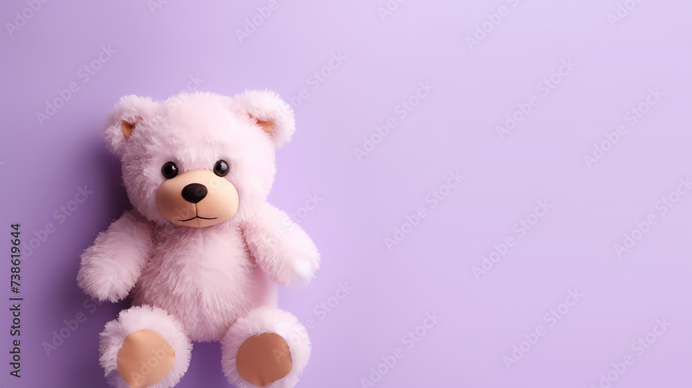 Toy teddy bear sitting on bokeh background Toy teddy bear sitting on bokeh background