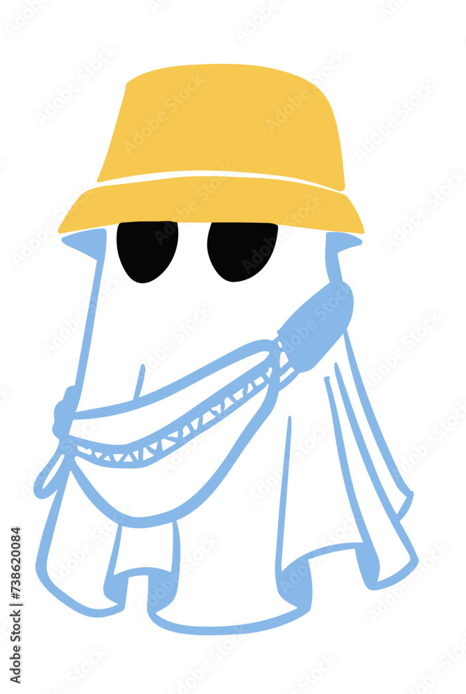 cute ghost vector illustration cute ghost vector illustration