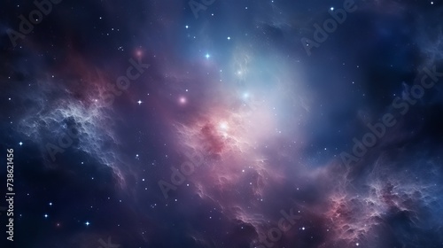Universe filled with stars, nebula and galaxy © Elchin Abilov