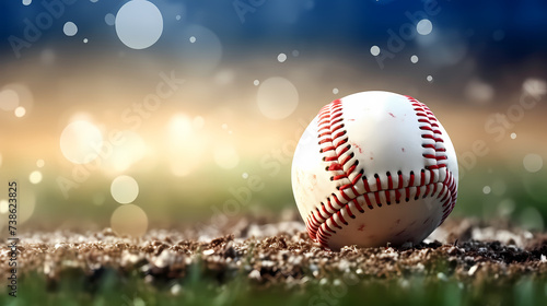 Baseball background with copy space