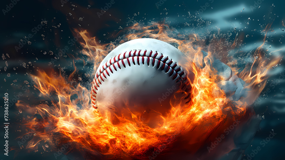 Baseball background with copy space Baseball background with copy space