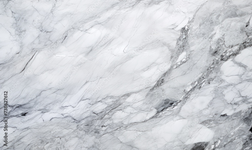 Close-Up of Elegant White Marble Texture