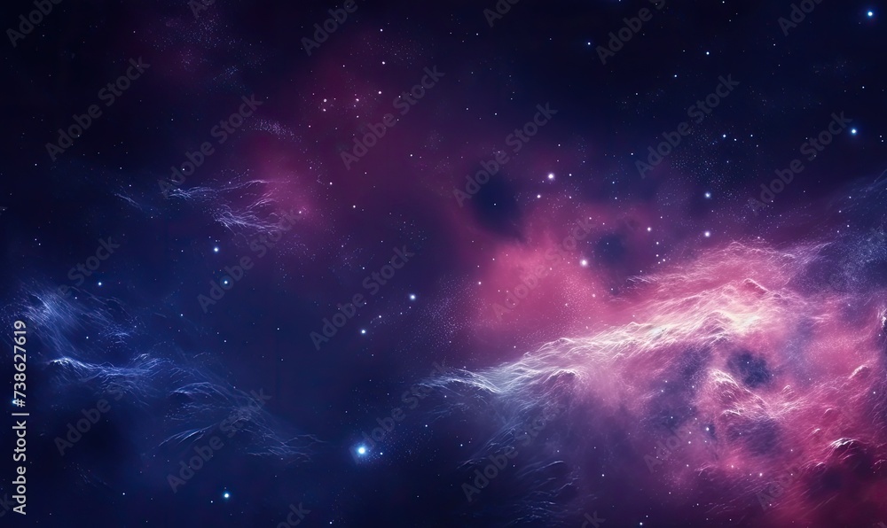 A Colorful Space Filled With Stars and Clouds