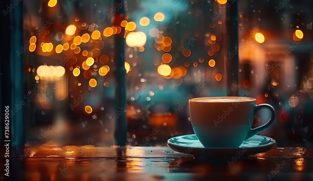 Coffee cup on wooden window sill in home setting epitomizing cozy morning or relaxing break capturing essence of a warm inviting lifestyle with freshly hot comfort of home with aroma and taste of cafe Coffee cup on wooden window sill in home setting epitomizing cozy morning or relaxing break capturing essence of a warm inviting lifestyle with freshly hot comfort of home with aroma and taste of cafe