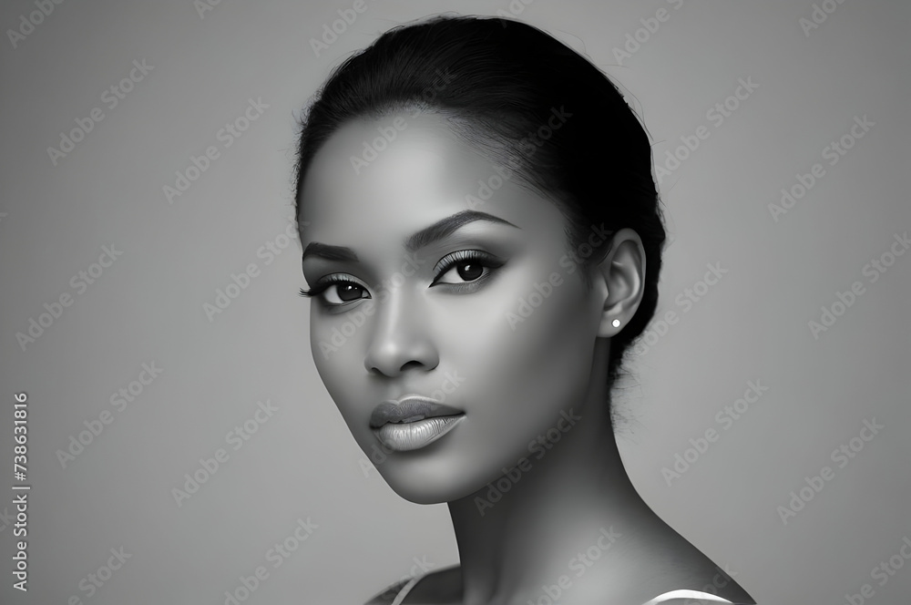 Naklejka premium portrait of a woman looking at the camera 