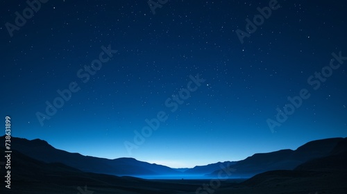 Beautiful night sky with stars over the sea. Long exposure. © soysuwan123