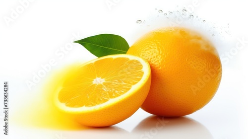 Isolated orange fruit Fresh Fruit Slice UHD WALLPAPER