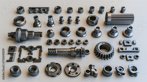 Metal and plastic parts